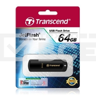 Флэш Диск Transcend USB Drive 64Gb JetFlash 350 TS64GJF350 {USB 2.0}