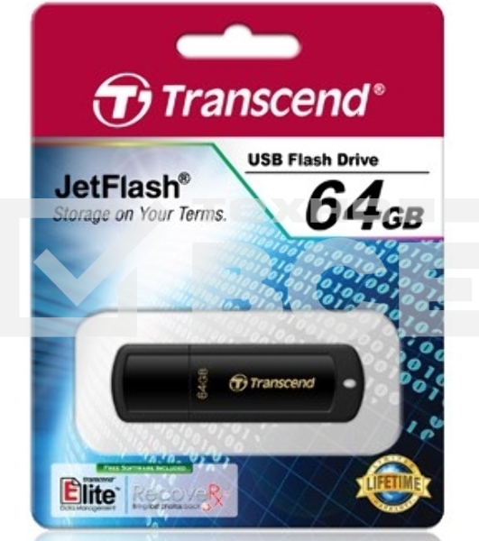 Флэш Диск Transcend USB Drive 64Gb JetFlash 350 TS64GJF350 {USB 2.0}