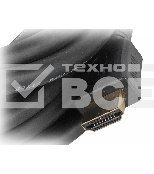 Кабель Cablexpert HDMI CC-HDMI4-7.5M, 19M/19M, v2.0, медь, позол.разъемы, экран, 7.5м, черный, пакет