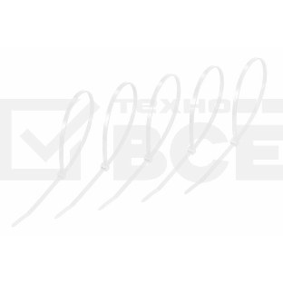 Хомут-стяжкa нeйлонoвая Rexant 300x4,8 мм, белая, упаковка 25 шт.