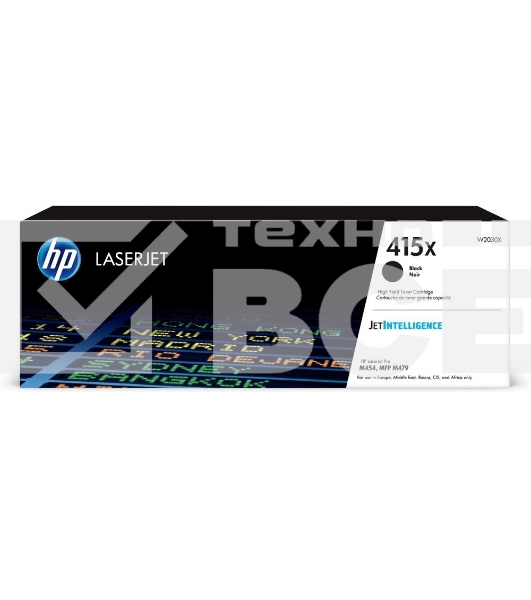 Картридж лазерный HP 415X W2030X черный для HP LJ M454/MFP M479 (7500стр.)