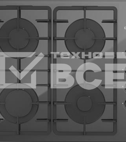Газовая варочная поверхность Darina 1T1 BGC 341 12 B черный