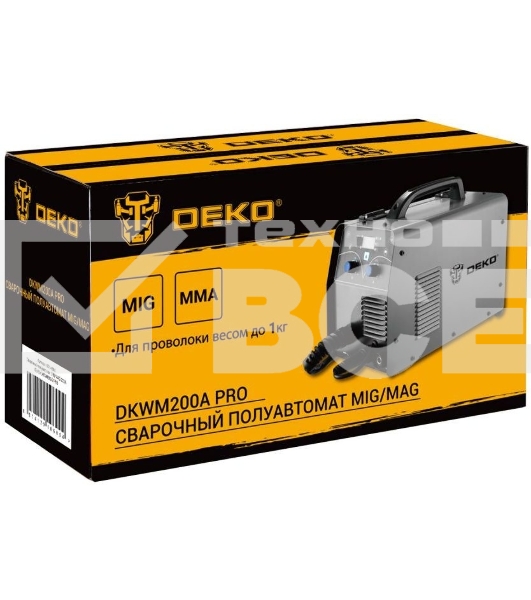 Сварочный полуавтомат Deko DKWM200A MIG-MAG/ММА 5.6кВт