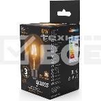 Лампа светодиодная Filament G95 6W 550lm 2400К Е27 golden LED, фото4