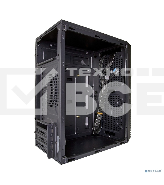 Компьютерный корпус Minitower Exegate BAA-103 Black, mATX, <AAA350, 80mm>, 2*USB, Audio