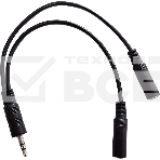 Адаптер аудио Buro BU-2XJACK-JACK 2xJack 3.5 (f)/Jack 3.5 (m) 0.2м. черный, фото2