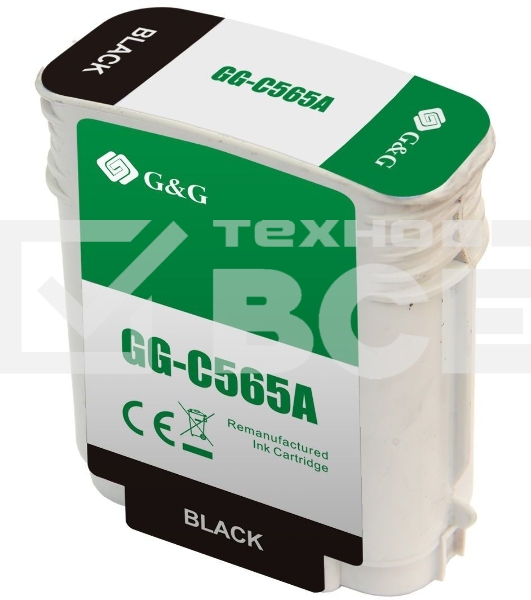 Картридж струйный G&G GG-C565A черный (72мл) для HP DJ 510