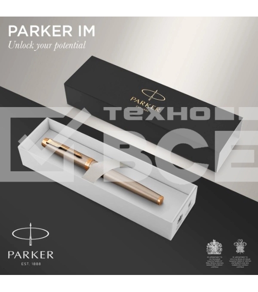 Ручка перьевая Parker IM Core F321 (CW1931649) Brushed Metal GT F сталь нержавеющая подар.кор.