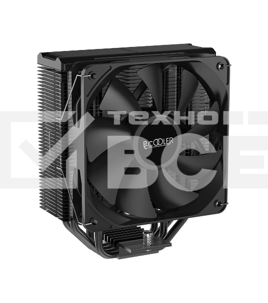 Кулер PCCooler Paladin EX400 черный 120мм алюминий+медь 1800rpm 28.6db 4-pin 180W 157мм