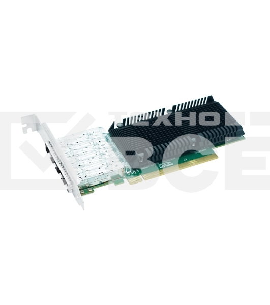 Сетевая карта LR-Link LRES1023PF-4SFP28 PCIe 4.0 x16, Intel E810, 4*SFP28 10/25G NIC Card (303738)