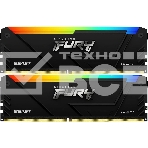 Оперативная память Kingston Fury Beast, DDR4, 64GB (2x32GB), 3200MHz, CL16, с радиатором, RGB, чёрный, фото3