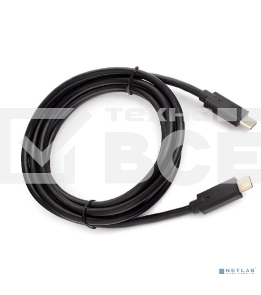 Кабель для зарядки ExeGate EX-CCP-USBC-CMCM-2M (USB Type Cm/Cm, 3A, 60W, 2м)