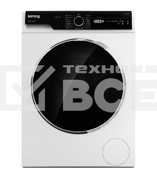 Стиральная машина с паром Korting KWM 42LS1267 белая, загрузка фронтальная 6кг, 1200 об/мин., класс: A+++