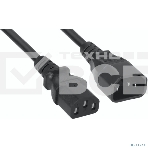 Комплект кабелей Filum FL-PC-C13/C14-C1-1.0-BK 5шт, ПВС-АП 3х1.0 С13 - C14, 220/250В, 10А, чёрный, 1м, фото 1