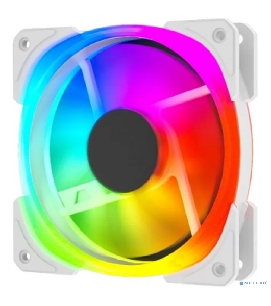 Вентилятор для корпуса Powercase (CM21-14W ARGB) White 140x140x25mm (PWM, 100шт./кор, 4pin +ARGB Sync, 800-1500±10% об/мин) Bulk