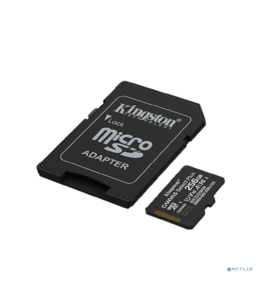 Флеш карта microSDXC 256Gb Kingston SDCS3/256Gb Canvas Select Plus + adapter