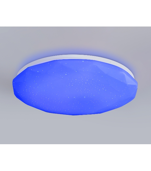 Светодиодный светильник RGB Ambrella light FZ418 WH белый IP20 66W 3000K-6500K+RGB D480*65 (ПДУ ИК)