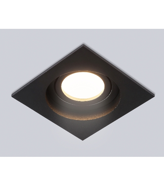 Встраиваемый поворотный точечный светильник Ambrella light TN102758 BK черный IP20 GU5.3 100*100*32