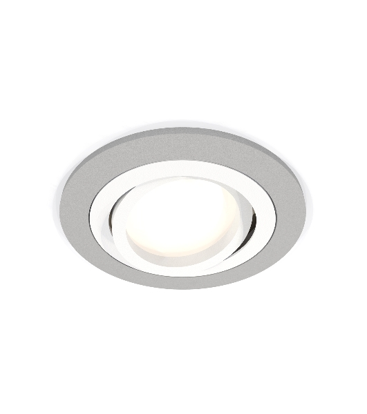 Комплект встраиваемого поворотного светильника Ambrella light XC7623080 SGR/SWH серый песок/белый песок MR16 GU5.3 (C7623, N7001)