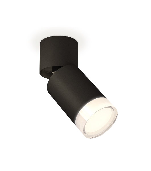 Светильник Ambrella Light XM6313080 SBK/FR/CL черный песок/белый матовый/прозрачный MR16 GU5.3 (A2221, C6313, N6241)