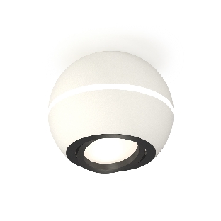 Светильник Ambrella Light XS1101021 SWH/PBK белый песок/черный полированный MR16 GU5.3 LED 3W 4200K (C1101, N7002)