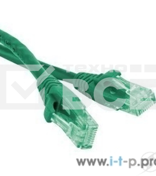 Патч-корд Hyperline PC-LPM-UTP-RJ45-RJ45-C6-2M-LSZH-GN U/UTP, Cat.6, LSZH, 2 м, зеленый