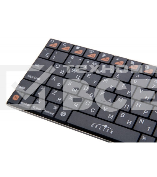 Клавиатура Oklick 840S беспроводная, Bluetooth, чёрный