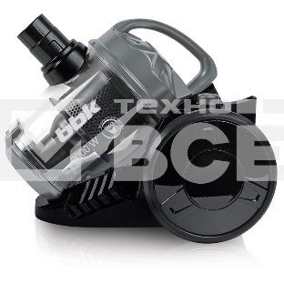 Пылесос BBK BV1503 (черный/темно-серый), 2000Вт, без мешка, объем контейнера для пыли 2,5л, мощность 320 Вт