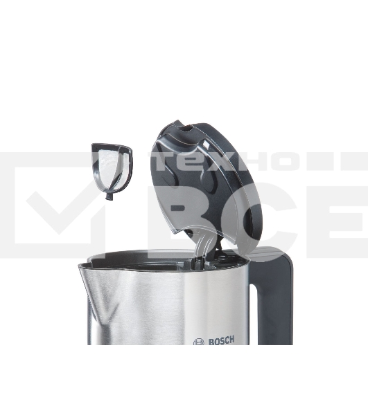 Чайник электрический Bosch TWK8611P 1.5л. 2400Вт белый/серебристый (корпус: нержавеющая сталь)
