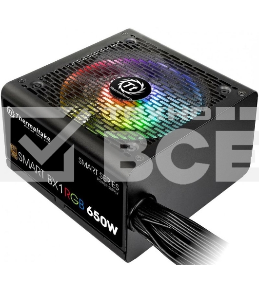 Блок питания Thermaltake Smart PS-SPR-0650NHSABE-1, 650Вт, 80 PLUS Bronze, 120мм, черный