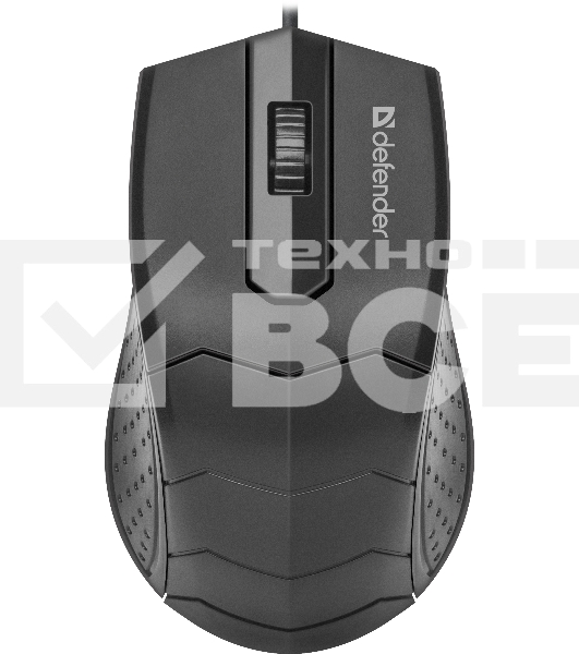 Мышь проводная Defender HIT MB-530 черный, 1000 dpi, USB, кнопки - 3