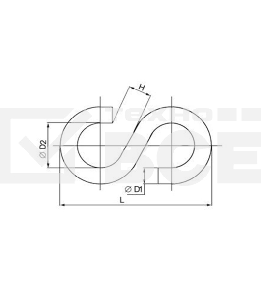 Крюк тип «S» 5