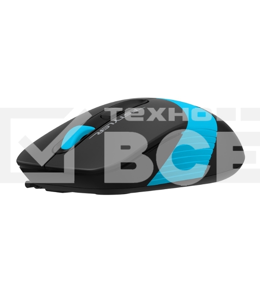 Мышь проводная A4Tech Fstyler FM10 черный/синий, 1600 dpi, USB, кнопки - 4