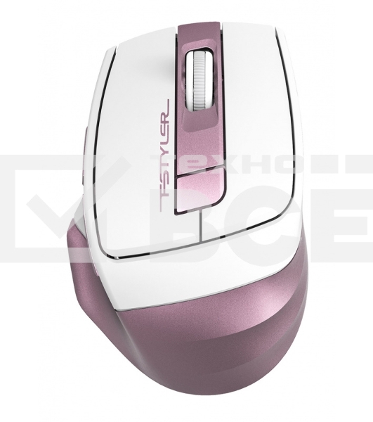 Мышь беспроводная A4Tech Fstyler FG35 розовый/белый, 2000 dpi, радиоканал, USB, кнопки - 6