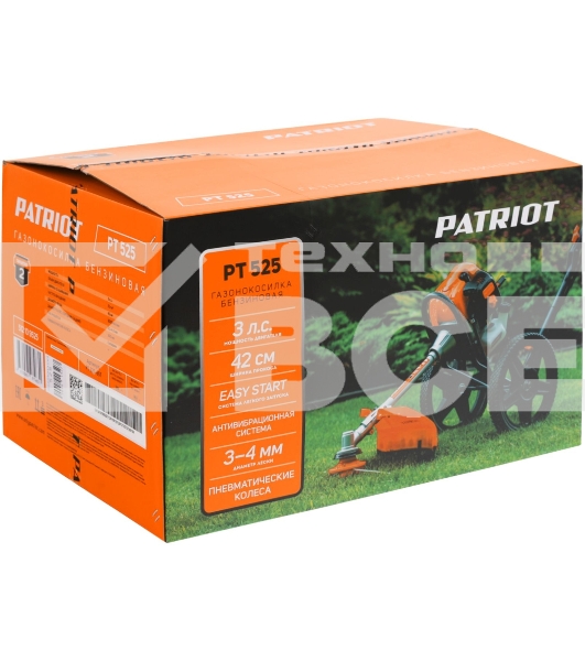 Газонокосилка бензиновая  PATRIOT PT 525 (2 такт)