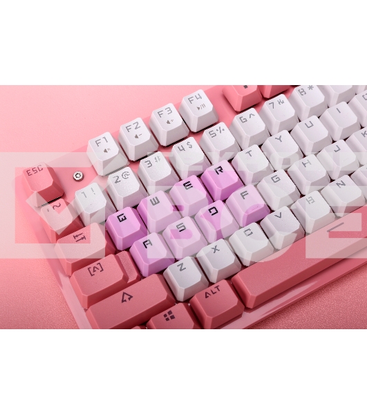 Клавиатура A4Tech Bloody B800 Dual Color проводная USB розовый/белый