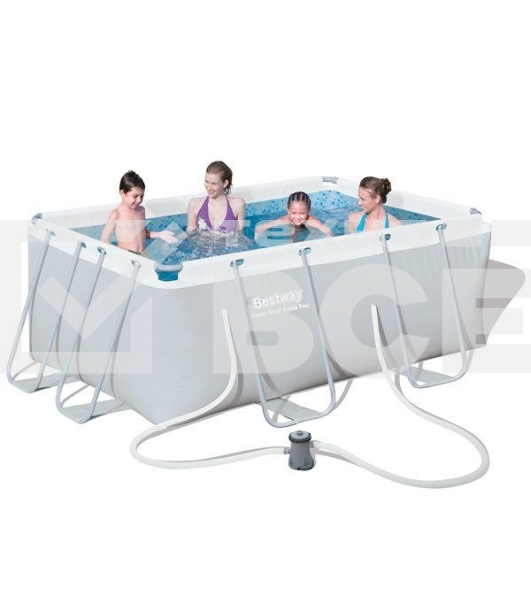 Каркасный бассейн Power Steel с ф.-насосом 282*196*84 см, 3662 л, Bestway 56629