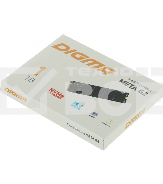 Накопитель SSD Digma Meta G2 DGSM4001TG23T, 1Tb, PCIe 4.0 x4, M.2 2280, NVMe, R/W 4900/4600