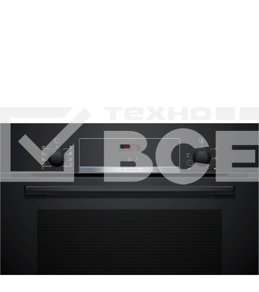 Духовой шкаф Bosch HBF534EB0Q Встраиваемый электрический духовой шкаф 60 x 60 cm Черный, объем 66л, Размеры прибора (мм) 595 x 594 x 548 mm