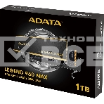 Накопитель SSD ADATA LEGEND 960 MAX, 1Tb, PCIe 4.0 x4, M.2 2280, NVMe, R/W 7400/6000, с радиатором, фото 1