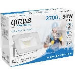Прожектор светодиодный Elementary 30Вт 2100лм IP65 6500К бел. Gauss 613120330, фото4