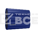 Накопитель  Samsung External SSD T7 Shield, 2TB, Type C-to-C/A, USB 3.2 Gen2, R/W 1050/1000MB/s, IP65, 88x59x13mm, 98g, Blue (12 мес.), фото4