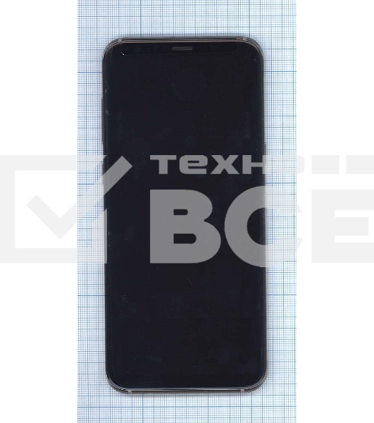 Дисплей для Samsung Galaxy S8 Plus SM-G955F черный с золотой рамкой