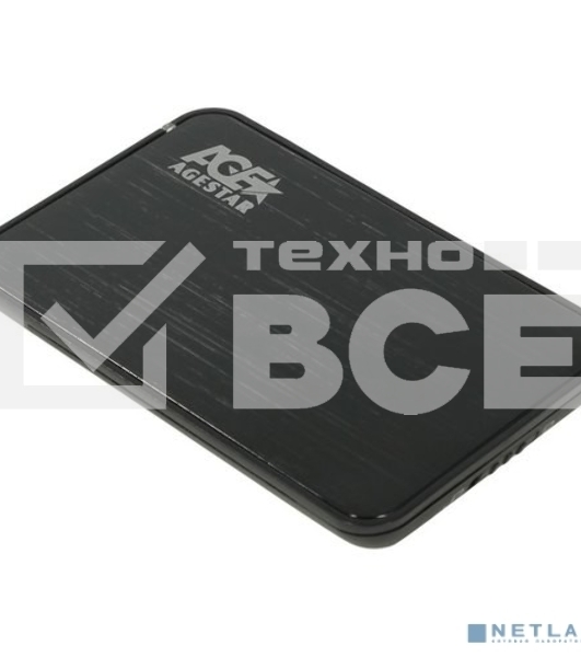 Внешний корпус для HDD AgeStar 3UB2A8-6G SATA алюминий черный 2.5'