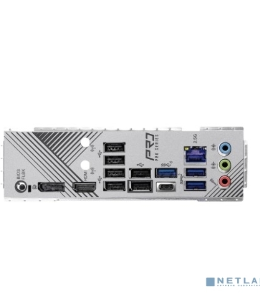 Материнская плата ASRock B650 PRO RS, AM5, AMD B650, 4xDDR5, 4xSATA, 3xM.2, 1xPCIe 4.0 x16, 1xPCIe 3.0 x4, 1xPCIe 3.0 x1, 1xDP, 1xHDMI, 1x2.5Gb LAN, 1xUSB-C 10Gbps, 1xUSB-A 10Gbps, 2xUSB-A 5Gbps, 6xUSB-A 2.0, 3x3.5 мм, 7.1, ATX