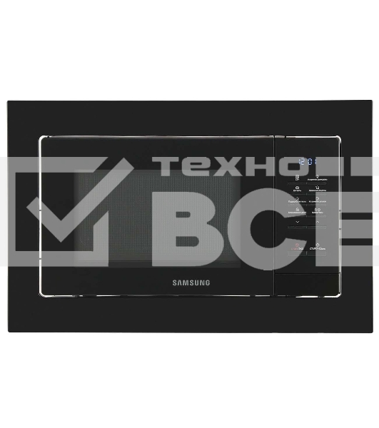 Микроволновая печь Samsung MS20A7013AB/BW черный (встраиваемая)