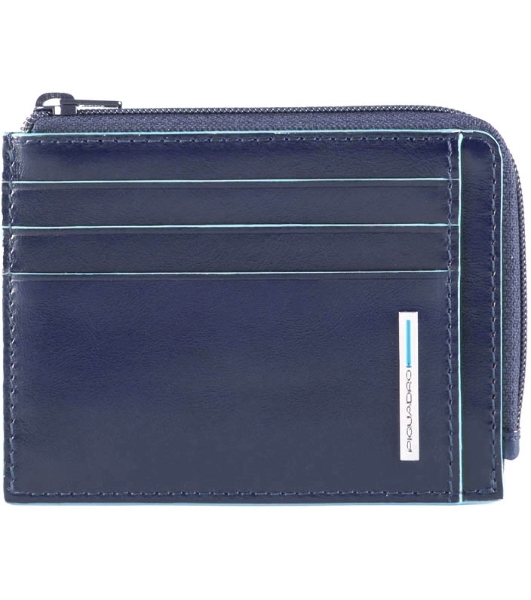 Чехол для кредитных карт Piquadro Blue Square PP4822B2R/BLU2. натур.кожа, синий