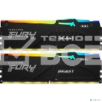 Оперативная память Kingston Fury Beast, DDR5, 64GB (2x32GB), 6000MHz, CL36, с радиаторами, RGB, черный, фото8