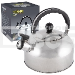Чайник для плиты из нерж. стали со свистком Casual, зерк полировка, литраж - 2 л, без тм, фото 1