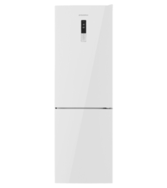 Холодильник Maunfeld MFF185NFW10 белый двухкамерный инвертор 240/100л морозилка снизу, No Frost